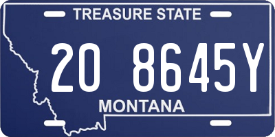 MT license plate 208645Y