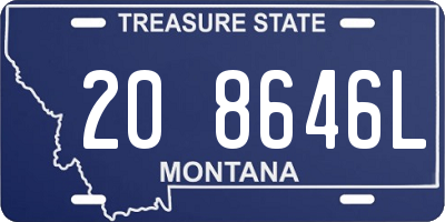MT license plate 208646L