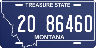 MT license plate 208646O