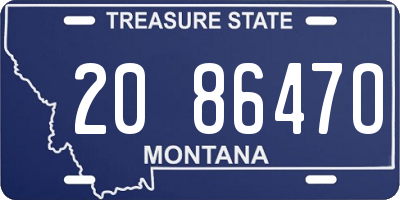 MT license plate 208647O