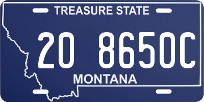 MT license plate 208650C