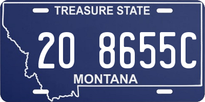 MT license plate 208655C