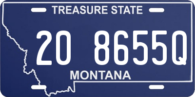 MT license plate 208655Q