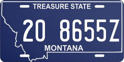 MT license plate 208655Z