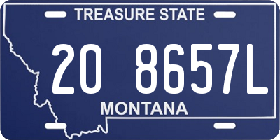MT license plate 208657L