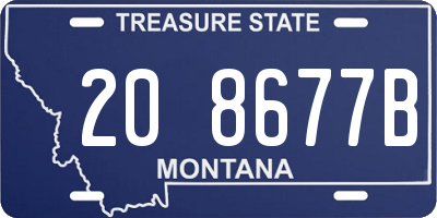 MT license plate 208677B