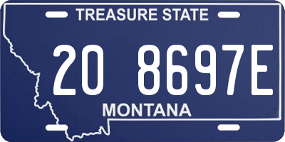 MT license plate 208697E