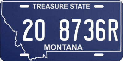 MT license plate 208736R