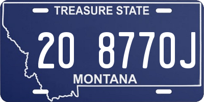 MT license plate 208770J