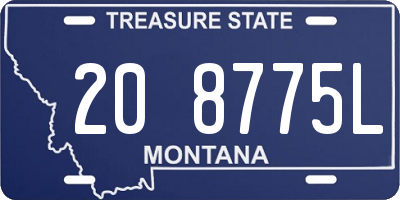MT license plate 208775L
