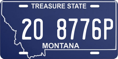 MT license plate 208776P