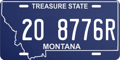 MT license plate 208776R