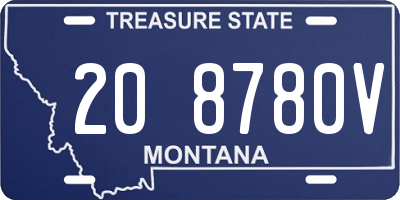 MT license plate 208780V