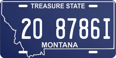 MT license plate 208786I