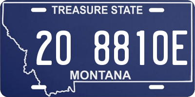 MT license plate 208810E