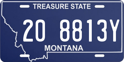 MT license plate 208813Y