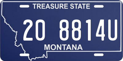 MT license plate 208814U