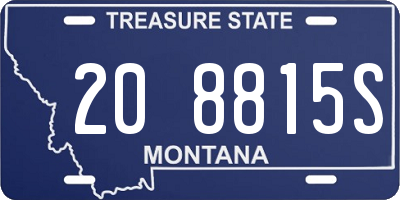 MT license plate 208815S