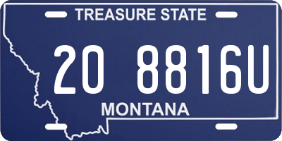 MT license plate 208816U