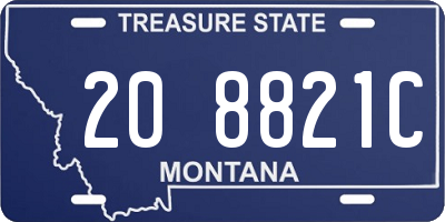 MT license plate 208821C