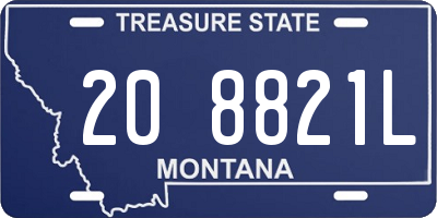 MT license plate 208821L