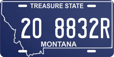 MT license plate 208832R