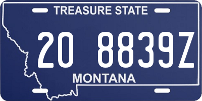 MT license plate 208839Z