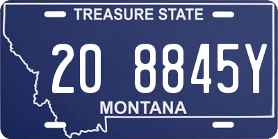 MT license plate 208845Y