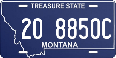 MT license plate 208850C