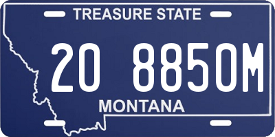 MT license plate 208850M