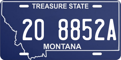 MT license plate 208852A