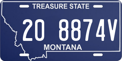 MT license plate 208874V