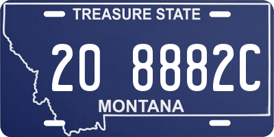 MT license plate 208882C