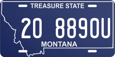 MT license plate 208890U