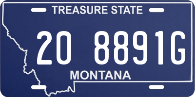 MT license plate 208891G