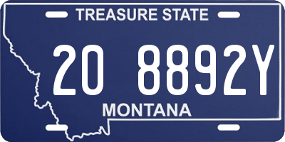 MT license plate 208892Y