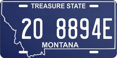 MT license plate 208894E
