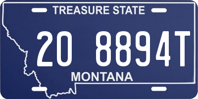 MT license plate 208894T