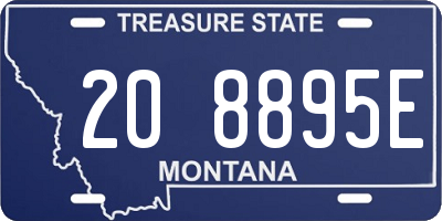MT license plate 208895E