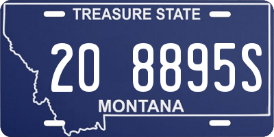 MT license plate 208895S