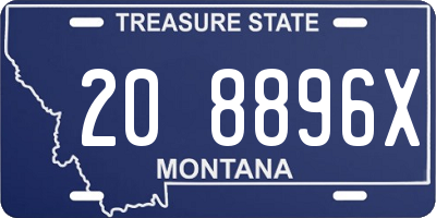 MT license plate 208896X