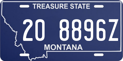 MT license plate 208896Z