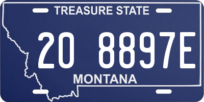 MT license plate 208897E