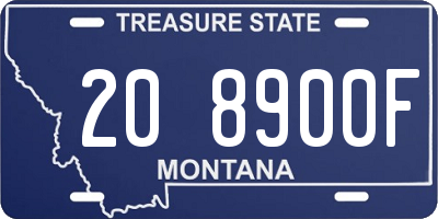 MT license plate 208900F