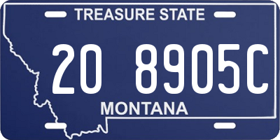 MT license plate 208905C