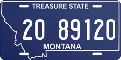 MT license plate 208912O