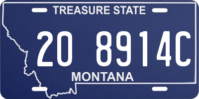 MT license plate 208914C