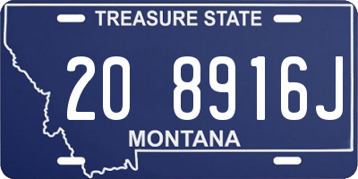 MT license plate 208916J