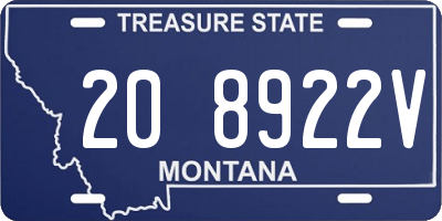 MT license plate 208922V