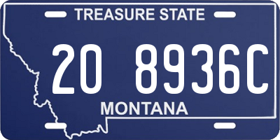 MT license plate 208936C